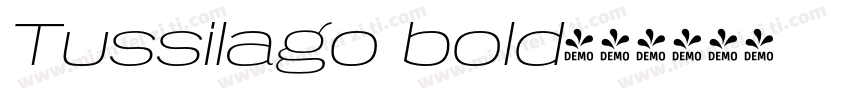 Tussilago bold字体转换